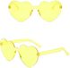 Go Go Gadget Lunettes de fête Cœur Jaune