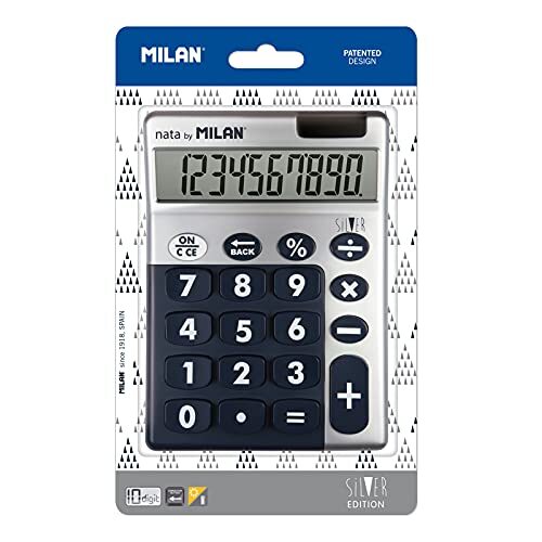 MILAN rekenmachine, 10-cijferig display blauw