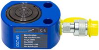 Mammuth Bol Platte cilinder dubbel 20 ton slag 26mm Kunststof Blauw 52 cm