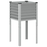 VidaXL Plantenbak Staal Grijs 45x45x88 cm