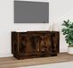 Maison Exclusive - meuble TV, placage chêne fumé, 80x35x45 cm, panneau de particules