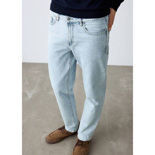MANGO TEEN regular waist regular fit jeans light blue denim