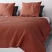Soleil d'ocre Sprei voor bed of bank, 220 x 240 cm, Adele baksteen