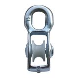 Cyclingcolors 1 x katrol staalkabel met nylon rol voor 12 mm kabel universele draagkracht 390 kg fitness