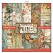 Stamperia Bloc de papier SBBL33 10 feuilles recto-verso Le temps est une illusion, 30,5 x 30,5 cm