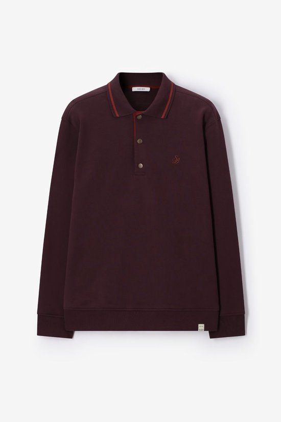Sissy-Boy Donkerbruine polo sweater