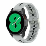 By Qubix Qubix - Geschikt voor Garmin Venu 4 - 45mm - Dot Pattern bandje - Grijs - Smartwatch bandje 22mm