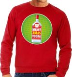 Bellatio Decorations Shoppartners Bv Foute kersttrui / sweater Merry Chrismas Vodka rood voor heren XL