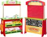 VEVOR 2-In-1 Speelset Théâtre de marionnettes en bois Magasin Double face