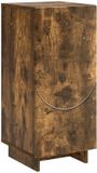 vidaXL Dressoir Gerookt eiken 33,5 x 34,5 x 75 cm Bewerkt hout