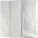 Creativ Company Cadeaupapier Zilver Patroon 500x700mm 6 Stuks