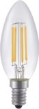 SPL E14 LED Lamp 4W Dimbaar - CRI 90 - Extra Warm Wit - 2500K - LED Filament Kaars C35 - Vervangt 33W - Per Stuk