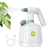 Uten Elektrische spuitfles, 2L elektrische tuinsproeier voor binnen- en buitenplanten, USB oplaadbare batterij aangedreven, multifunctioneel te gebruiken voor tuinieren, bemesten, schoonmaken