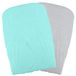 Domiva Set met 2 hoezen voor wikkelonderlegger, aqua/parels, groen, 2 stuks