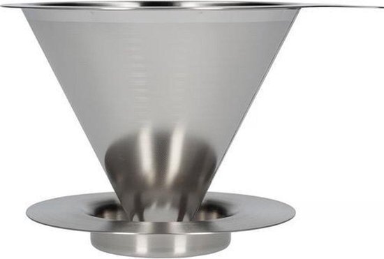 Hario Dripper V60-01 - Double Mesh Metal Dripper RVS