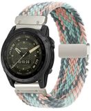 By Qubix Qubix - Braided Nylon Watch Band for Garmin Fenix 7/6/5 - 22mm Quickfit - Multicolor Pastel