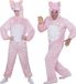 Widmann - Varken Kostuum - Pluche Varken Piggy Pig - Volwassen - roze - Medium