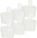 KOTARBAU® Bac de balcon - Jardinière pour balcon - Bac à plantes de balcon 20x14x13 cm 6 pièces - Blanc