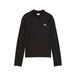 PUMA Train All Day Essentials slimfit T-shirt met lange mouwen en kwartrits voor Dames, Zwart, Maat 9-10Y