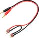 Revtec Câble de charge série Deans 14AWG Câble silicone 30cm Rouge/Noir
