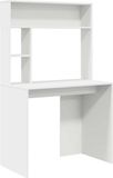 vidaXL Bureau Wit 91 x 50 x 149 cm Bewerkt hout