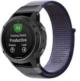 Strap-it Nylon 26mm Quickfit smartwatch bandje Blauw