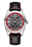 Carlo Colucci Heren analoog kwartshorloge met lederen armband CC300-2, zwart