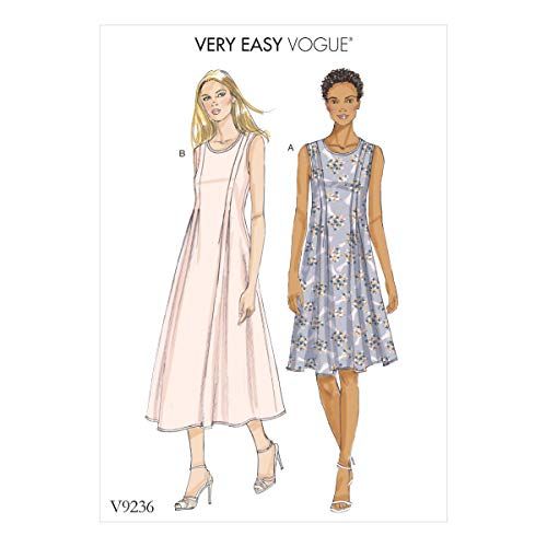 Vogue Pattern Linen Dress - Women's - Multicolor - Sizes 6-14