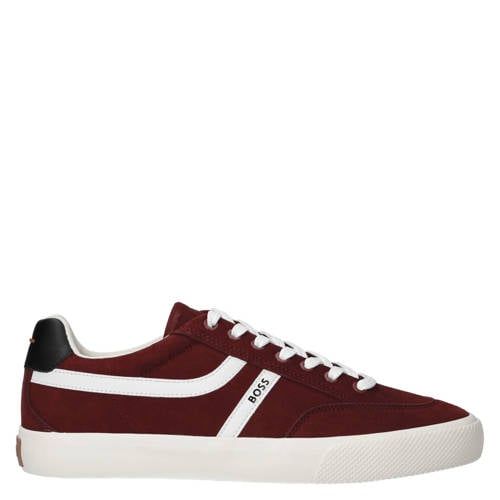 BOSS ORANGE imitatieleren sneakers - bordeaux