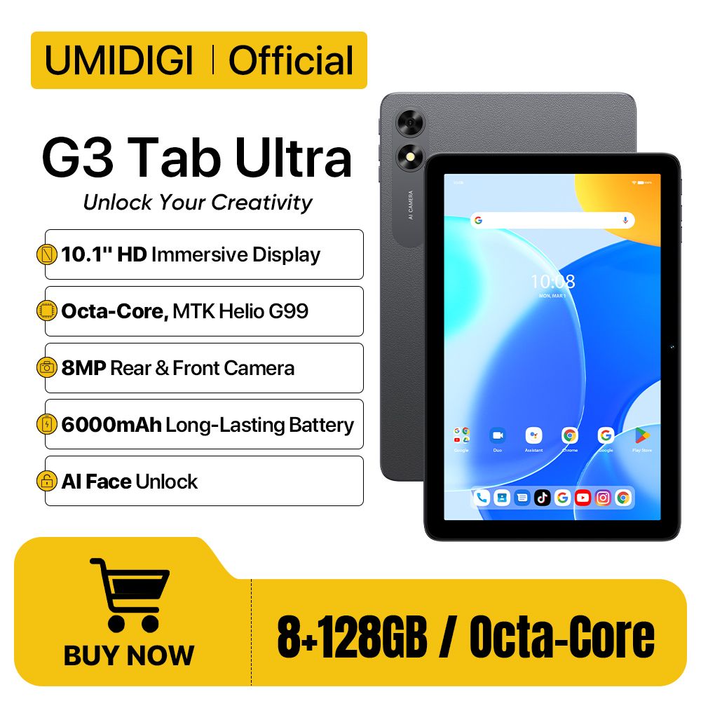 Umidigi G3 Tab Ultra / WiFi / 128GB / Black