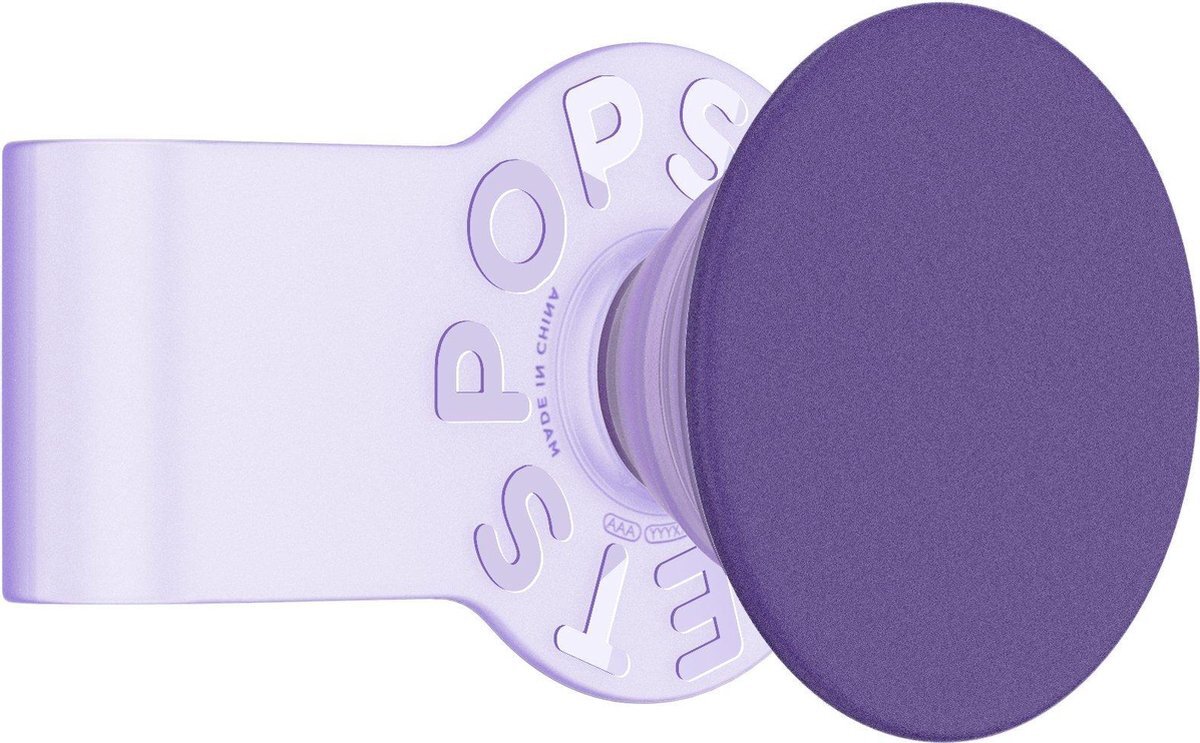 PopSockets Popgrip Slide - Kleefvrije Verwisselbare Greep en Standaard Compatibel met Siliconen Apple iPhone 11 PRO MAX Telefoonhoesjes - Fierce Violet