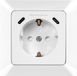 Logilink Inbouwstopcontact, 1x CEE 7/3, 2x USB-C, PD, wit