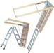 VEVOR Telescoopladder 158,8 Kg Trap 12 Treden Installatiehoogte Van 290 Tot 300 cm Of 341 Tot 366 cm Vouwladder Aluminium + Hout Huishoudladder met Hydraulisch Gedempt Afdaalontwerp