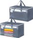 ZenithVibe Grote waszakken met rits en label, 105L - Zwart