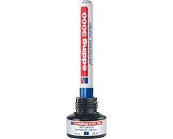 edding 3000 permanente marker, blauw, ronde punt 1.5-3mm