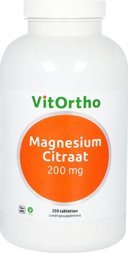 VitOrtho Magnesium citraat 200 mg 250 Tabletten