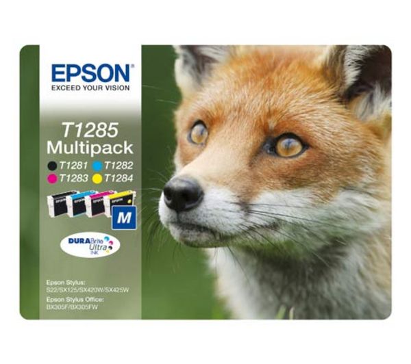Epson T1285 Multipack - Zwart, Cyaan, Magenta, Geel - Origineel