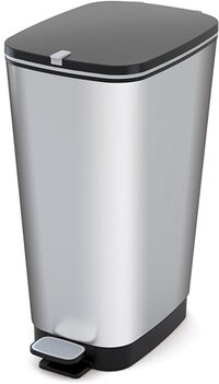 KiS-KiS Kis Chic Bin Pedaalemmer - 50 l - Zilver