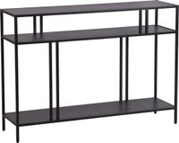 en.casa Console tafel Kumlinge metaal 78x110x30 cm zwart