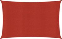 vidaXL Zonnezeil 160 g/m² 2,5x4,5 m HDPE Rood