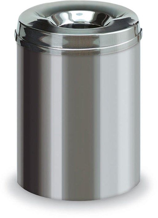 ORBIS Veiligheidsprullenbak RVS Hx 360x255mm 15l - 8713631032235