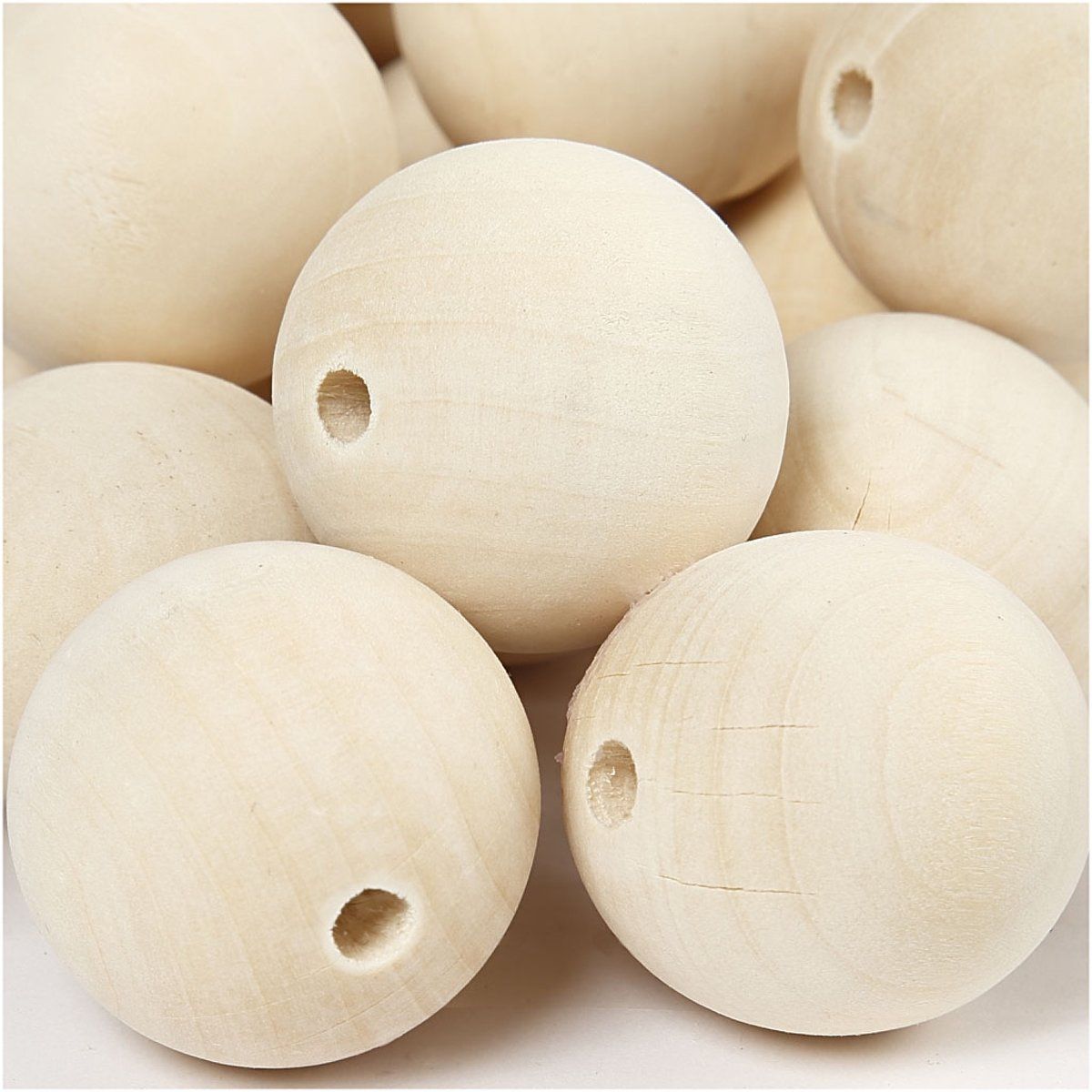creotime Houten kralen d 35 mm china berry 50 stuks