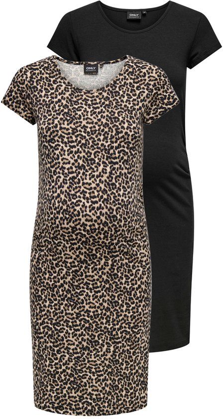 ONLY MATERNITY Jurk OLMLOVELY 2-pack Korte jurk