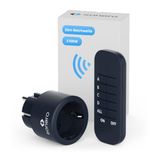 sonero set met 2300 watt draadloze stopcontacten | 1 x contactdoos voor afstandsbediening | 1 x afstandsbediening, antraciet