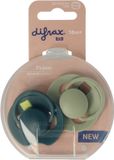 Difrax Sucette Dynamique Prime 18+ Mois (2 pièces) Bleu/Vert