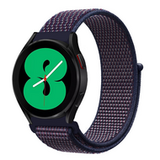 Samsung Sport Loop nylon bandje - Navy / donkerpaars gemêleerd - Galaxy watch 7 / Galaxy Watch FE - 40mm & 44mm