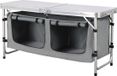 Merkloos / Sans marque Picknicktafel Aluminium Opvouwbare Tafel Camping Wit/Grijs
