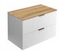 RODAN Armoire de salle de bain FLOW + Plan de travail 80 cm Blanc mat