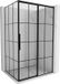 Mexen Rox cabine de douche coulissante droite 110 x 120 cm, grille noire, noir