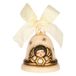 THUN, Klok met engel van keramiek, collectie kerstmagie, Limited Edition 2024 om te verzamelen, cadeau-idee voor Kerstmis, 7,1 x 7,1 x 7,8 cm, champagne